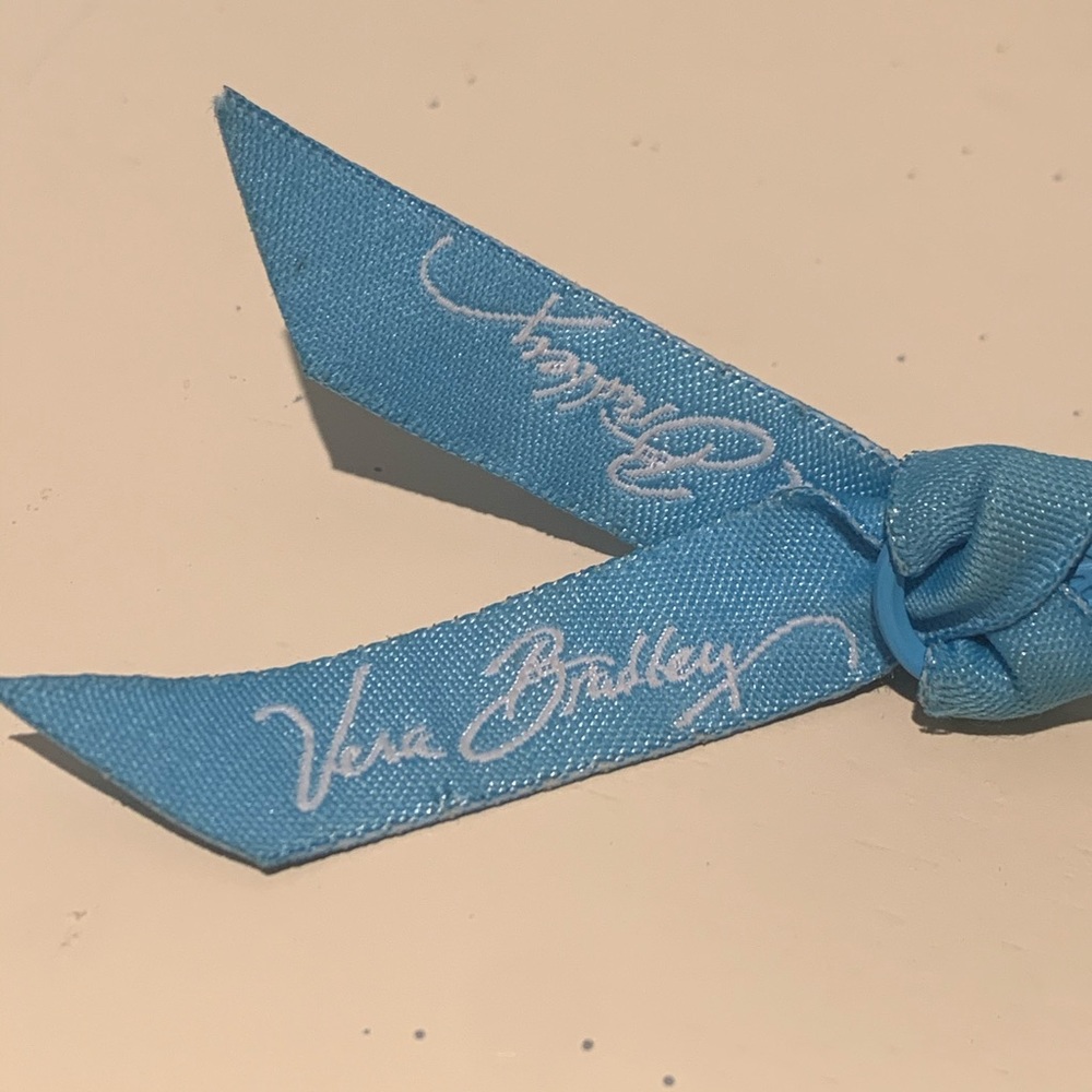 Vera Bradley Blue Fabric Wallet 5”L 3”W - Picture 5 of 5